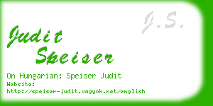 judit speiser business card